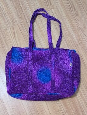 Quilted Purple and Blue Everyday Tote - Brand Unknown